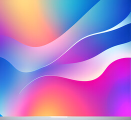 Fototapeta premium Blue tech lines universal background simple science and technology business line technology background.background vortex and use it as your wallpaper, posters and banners.Generative AI 