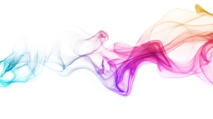 Abstract modern multicolored background, neon gradient wave colors isolated on white background