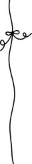 Line Drawing Bow Gift Ribbon