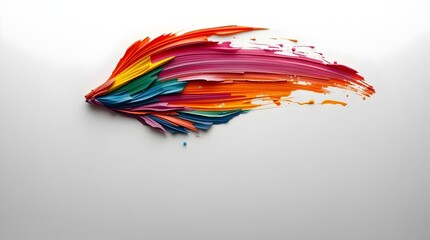 colorful brushstrokes on white background for dynamic and energetic web design concepts