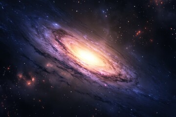 Spiral Galaxy in Deep Space