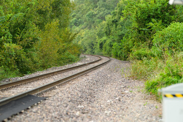 Fototapeta premium railway in the countryside