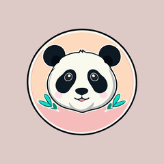panda with a smile