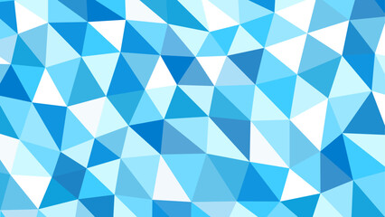 Fototapeta premium 青色をベースにしたポリゴンの背景イラスト アスペクト比16：9バージョン