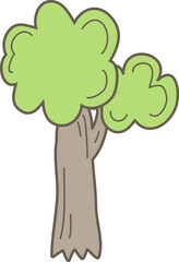 Doodle Style Tree Drawing
