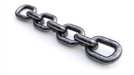 Obraz premium Linking chains in industry metal structure product photography studio environment close-up view connection concept
