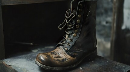 Vintage Leather Boot: Aged to Perfection