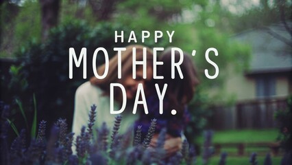 Celebrating happy mother's day with joyful moments in the garden emotional photography natural light family bonding