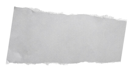 Obraz premium Ripped, crumpled white paper scrap isolated, clipping path 