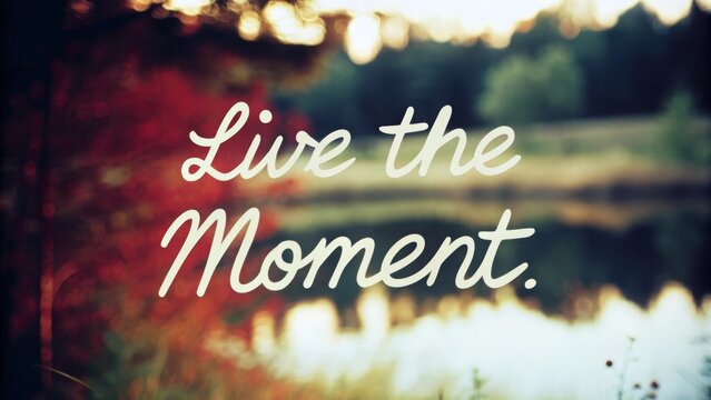 Live the moment embrace life in nature's serenity photography outdoor inspirational