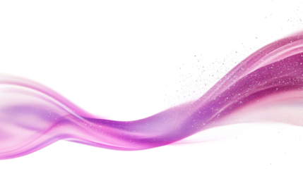 pink purple waves isolated on white background