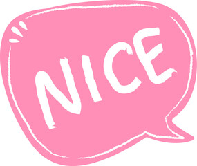 Hand Drawn Speech Bubble With Nice Lettering