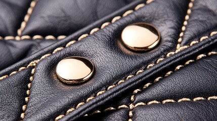 Stylish leather jacket, detailed quilting, rebellious fashion vibe