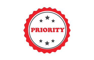 Priority stamp design vector