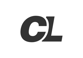 CL Techno Editable Font Logo For Corporate Branding. Bold, Futuristic Design With Unique Typographic Ideas. Minimal Custom Type And Dynamic Letter
