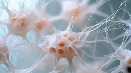 Delicate, organic structures resemble neurons, intertwined in a complex network, evoking mystery and intrigue.