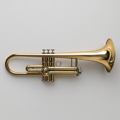 Obraz premium Golden Trumpet: A Musical Instrument of Elegance
