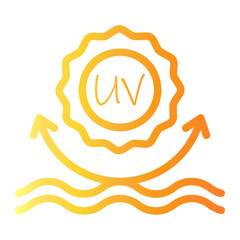 uv Line Gradient Icon