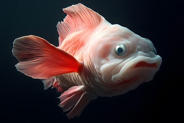 Obraz premium Pink Fish with Big Eyes