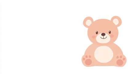 Fototapeta premium Adorable Cartoon Teddy Bear Illustration