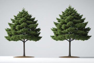 Fototapeta premium there are two trees that are standing next to each other