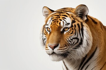 Fototapeta premium there is a tiger that is looking at the camera