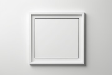 blank white frame on wall with shadow and shadow effect