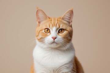 Obraz premium there is a cat that is sitting on a table looking at the camera