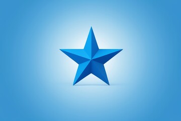 Obraz premium a close up of a blue star on a blue background