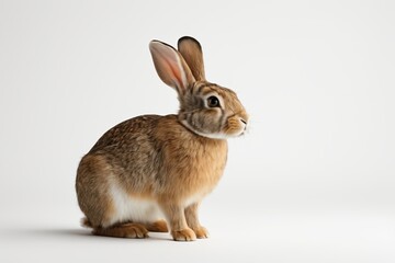 Obraz premium there is a rabbit that is sitting on a white surface