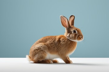 Obraz premium there is a rabbit that is sitting on a table
