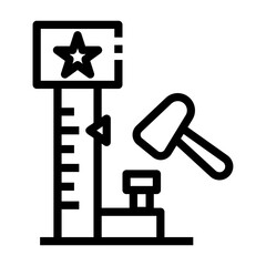 strength tester Line Icon