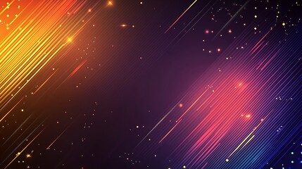 Obraz premium Abstract Diagonal Lines Glowing Bright Colors Background