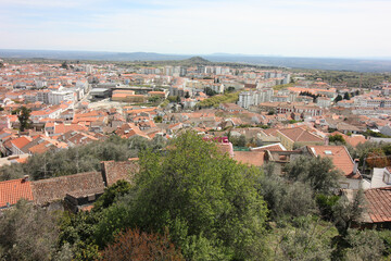 Fototapeta premium Castelo Branco, Beira Baixa, Portugal, April 4 2022. Views from Castelo Branco city