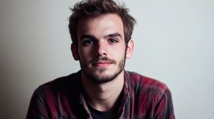 Fototapeta premium Portrait of a Young Man with Beard