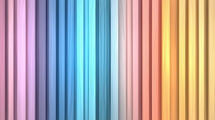 Obraz premium Vibrant vertical stripes in various colors create an abstract and colorful background.