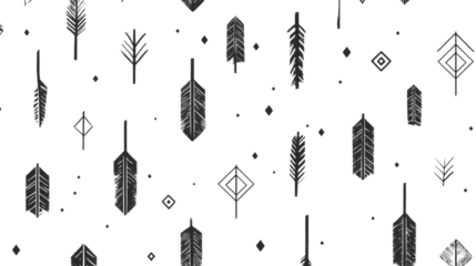 set of black arrows icon isolated on white background