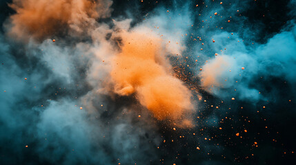 Colorful Smoke Explosion