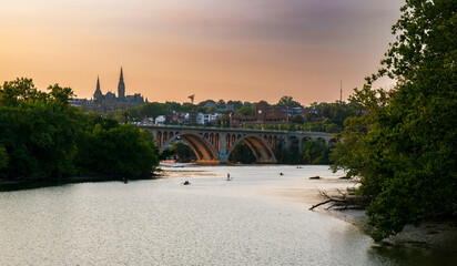 Paddleboarding on the River - Washington, DC