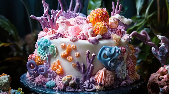 Undersea Cake: A Whimsical Ocean-Themed Dessert
