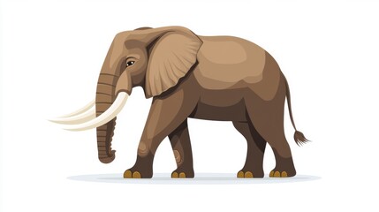 Obraz premium elephant isolated on white background