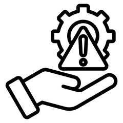 Risk Management Icon Element For Design