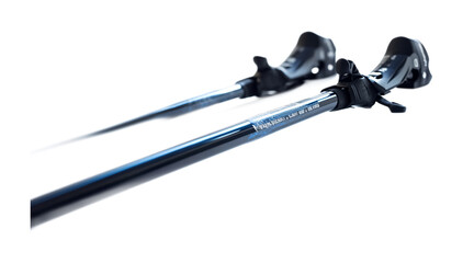 Ski Poles Adjustment Clip for Easy Length Change - Isolated on White Background