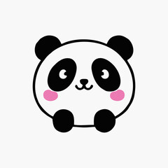 Fototapeta premium panda bear with a heart