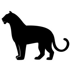 tiger silhouette illustration