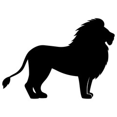 lion silhouette illustration