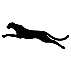 cheetah silhouette running