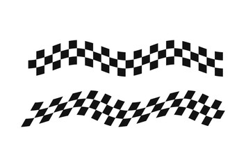 Race flag background. Checkered flag. Black and white checker. Finishing flag. Automotive graphic