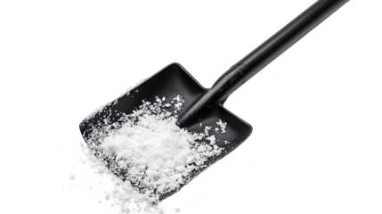 Ergonomic Snow Shovel Handle for Ease of Use Isolated on White Background