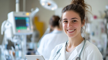 Germany nurse doctor woman working with medical team in the surgery room